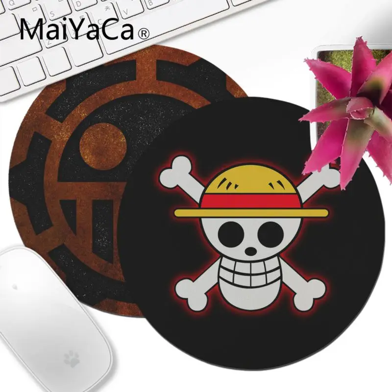 MaiYaCa цельный Luffy аниме прочный резиновый коврик для мыши 200x200 мм 220x220 круглый