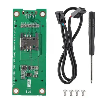 

Mini PCI-E to USB (With SIM Card Slot) WWAN Test Adapter Card 3G/4G Module Development Board