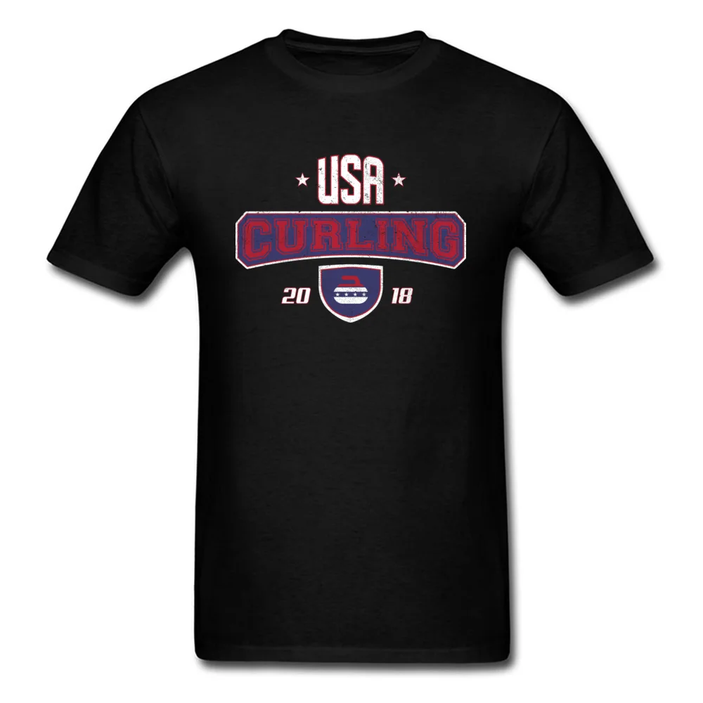 Curling USA Winter Sports Bonspiel Stone_black