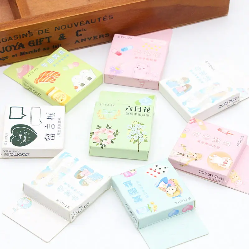 40sheet/set Cartoon characters and flowers Sticker DIY Scrapbooking Paper Diary Album Planner Wedding Waterproofing Decoration