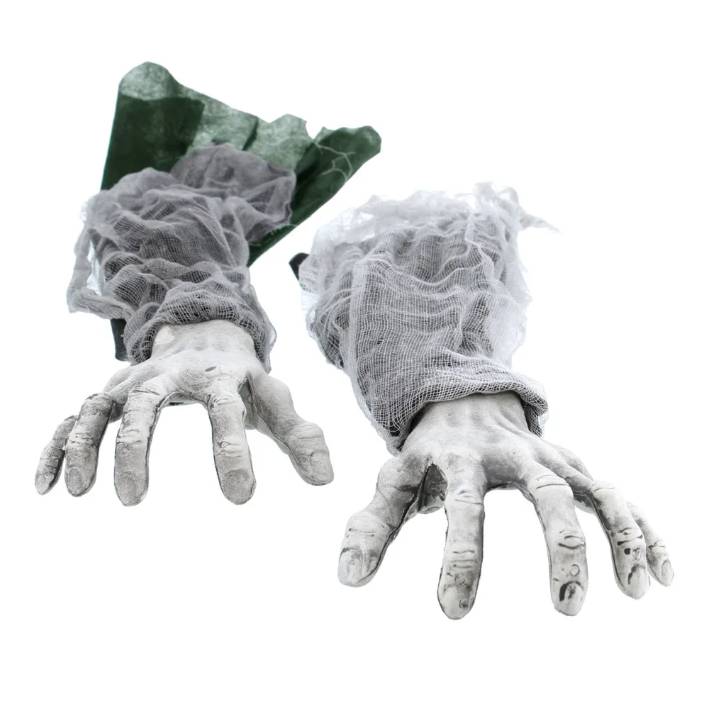 Halloween zombie hands Green Sleeve 3