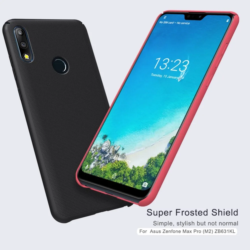 В наличии оригинальный матовый чехол NILLKIN красного цвета Для Zenfone Max Pro M2 ZB631KL