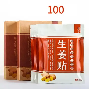 

50 / 100pcs original points fever ginger paste cold dehumidification detoxification joint knee keepping warmer heating 12 hours