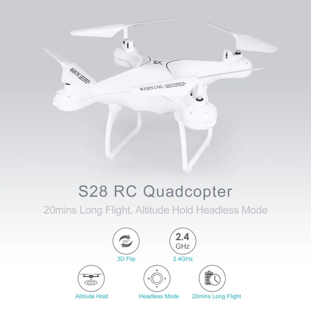 S28 Радиоуправляемый Дрон 2,4G селфи-Квадрокоптер самолет с 720 P/1080 P HD Wifi FPV камера высота удерживает Безголовый 3D флип 18 мин длинный полет