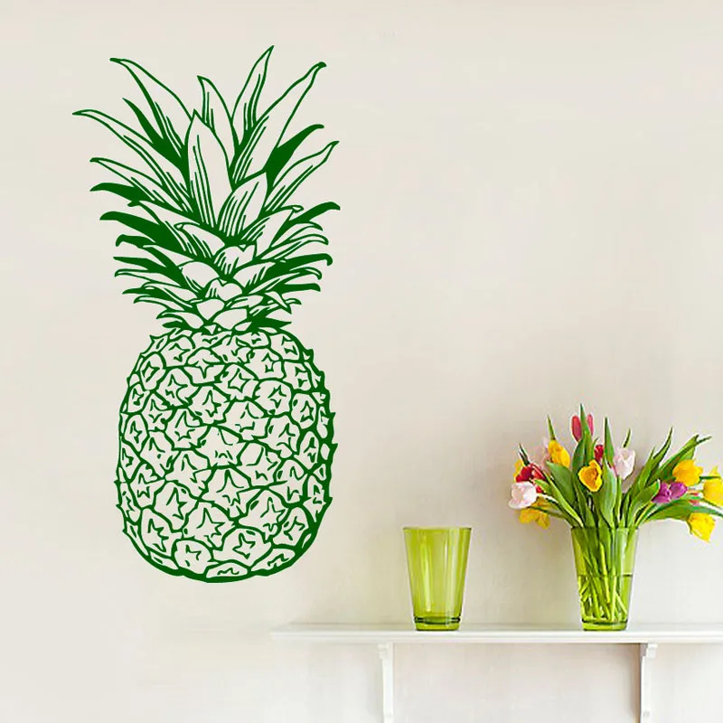 Etiquetas de la pared decoración del sitio de la piña pegatinas de pared extraíble autoadhesivasLas Oro Etiquetas de la pared decoración del sitio de la piña pegatinas de pared extraíble autoadhesivasLas Oro