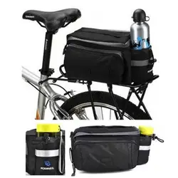 2017 черная велосипедная сумка велосипедное заднее сиденье сумки большой емкости мульти-функциональные велосипедные сумки Сумки для езды