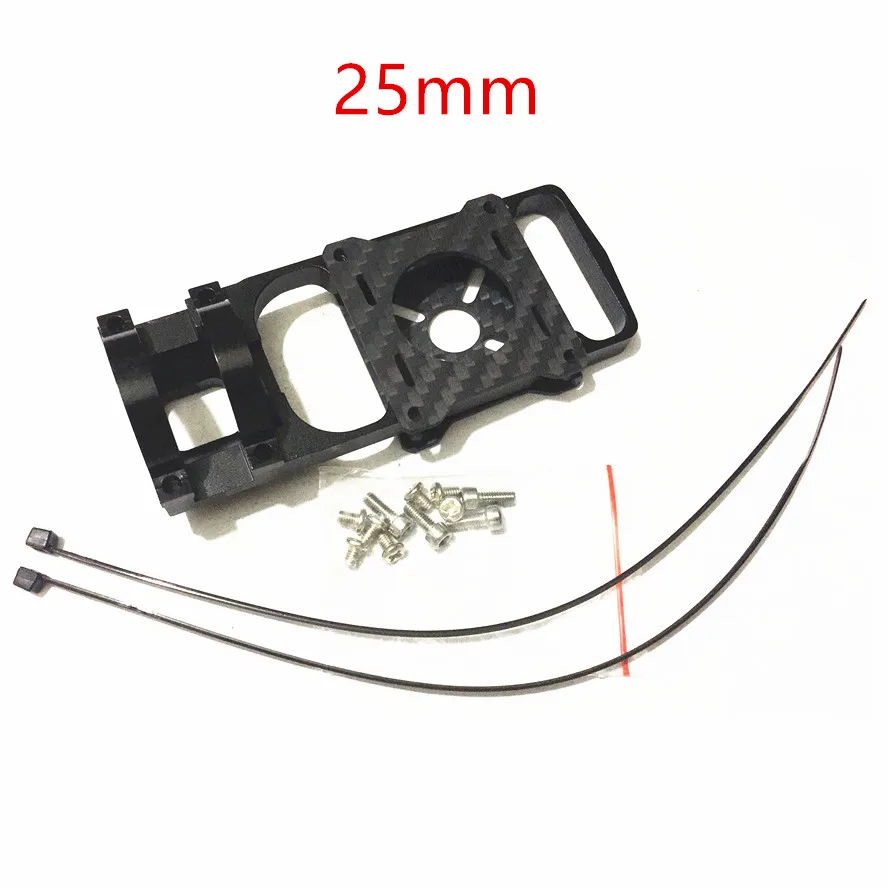 25MM Carbon tube clamp pipe clip CNC motor mounting seat ESC fixed base for RC multi-axis aircraft quadcopter multicopter | Игрушки и