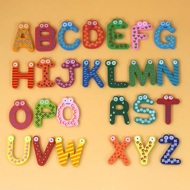 

Wooden Digital Letter&Number Fridge Children's Early Learning Educational Maths Toy Refrigerator Fridge Magnet Stick 7H0010