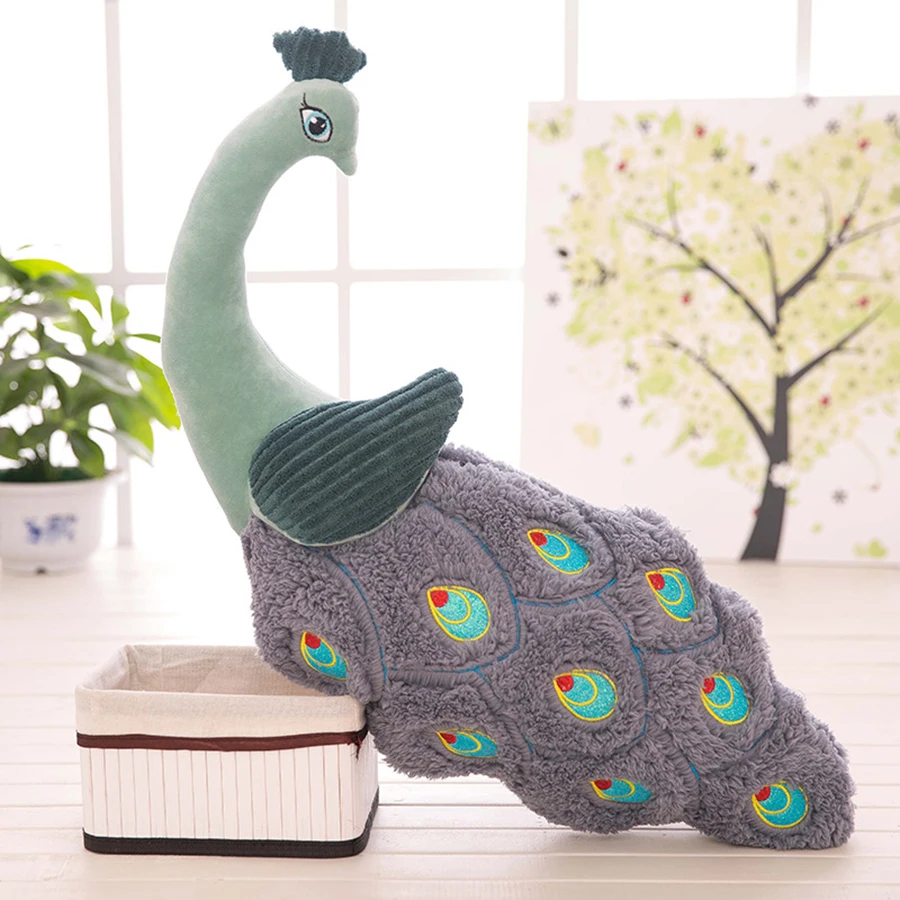 

Large Cartoon Peacock Pillow Plush Toy Doll Stuffed Animal Stich Ty Wild Animals Cushion Toys Jugetes For Children Gift 50T0310