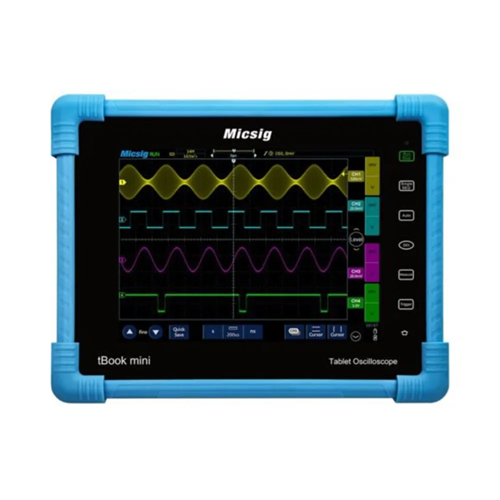 

Micsig Digital Tablet Oscilloscope 100MHz 2CH 4CH handheld oscilloscope automotive scopemeter oscilloscope osciloscopio TO1102