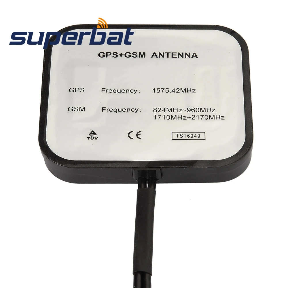 Superbat 4G LTE+GPS Combined Magnetic Mount Vehicle Antenna for GPS BEIDOU Navigation Head Unit Car Telematics Mobile Android