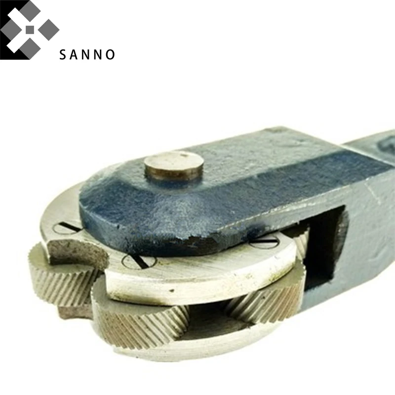 Six wheel flower roll cutter holder reticulated knurling knife hob netted double embossing cutter wheel tools (2)