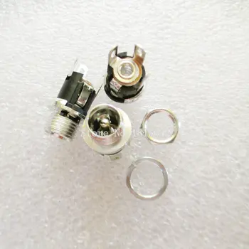 

10PCS/LOT High Quality DC-053A DC Plug 5.5-2.1 DC Socket Female With Nut
