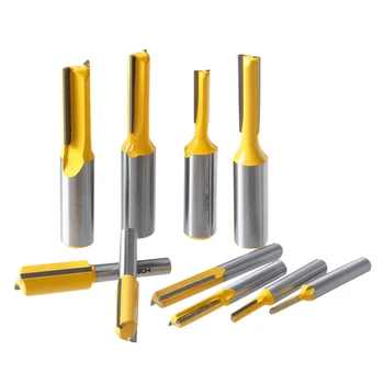 

1pcs Straight Shank 1/4" 1/2" Wood Cutter Router Bit For Wood Milling Cutters Carpenter Woodworking Tools