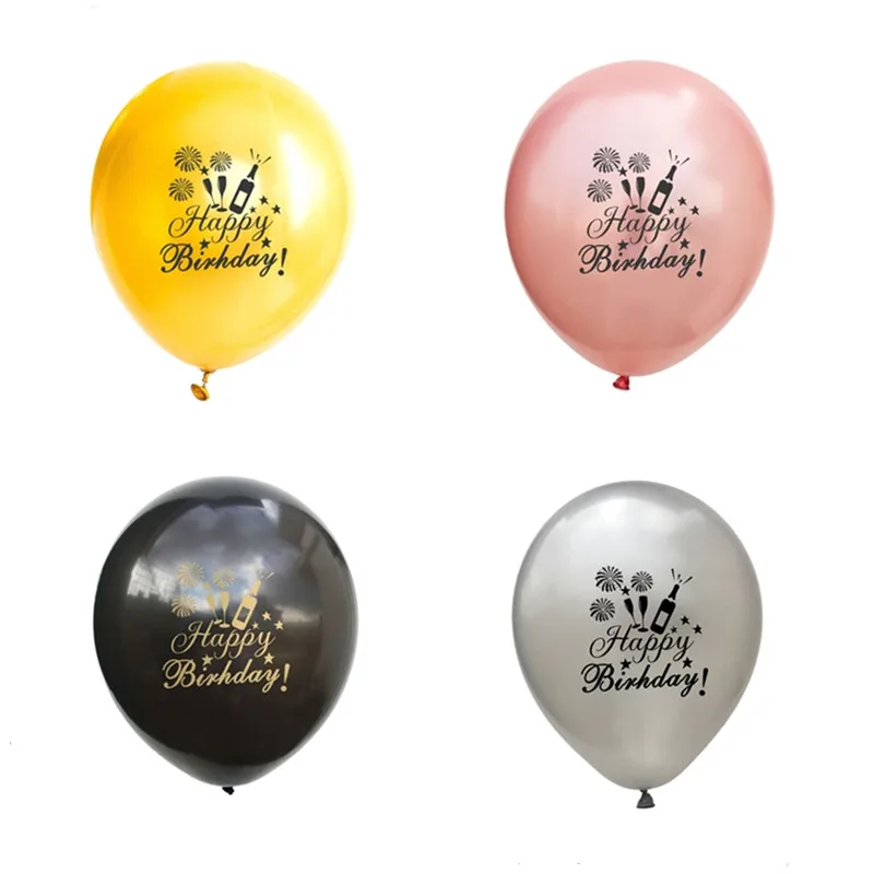 10pcs-12inch-Happy-Birthday-Rose-Gold-Latex-Balloons-Air-Balls-DIY-Baby-Shower-1st-Birthday-Party