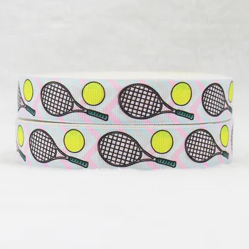 

Q&N ribbon 16mm 22mm 25mm 38mm 50mm 75mm 160919012 tennis printed grosgrain ribbons for hairbow 50yds/roll free shipping