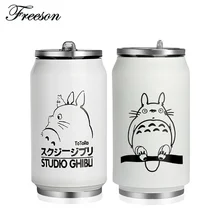 Anime Mi Vecino Totoro GHIBLI Kawaii Thermocup Termos Termos De Acero Inoxidable Frasco Vacío De la Historieta Creativa de La Copa de Viaje