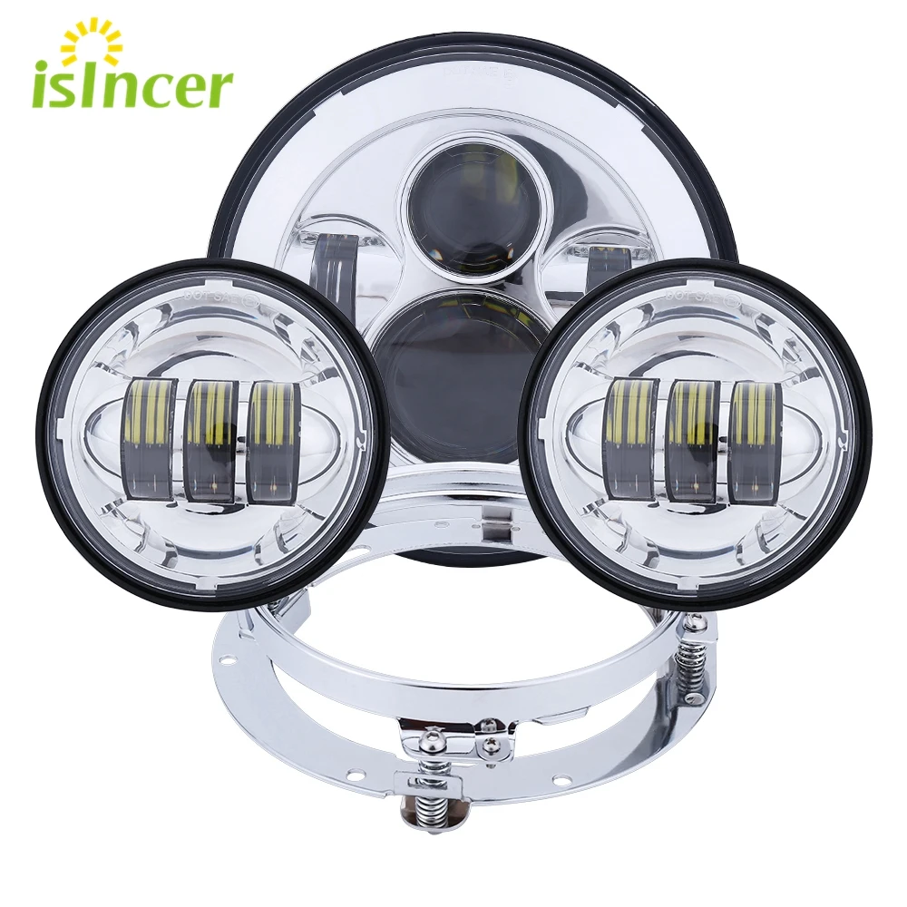 7" LED Headlight Mounting Ring Bracket Adapter For Harley 94 13 Street