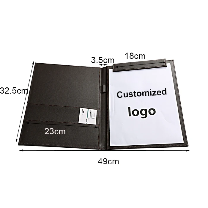 A4 PU кожаный блокнот-органайзер кольцо папка с файлом портфели для офиса и школы