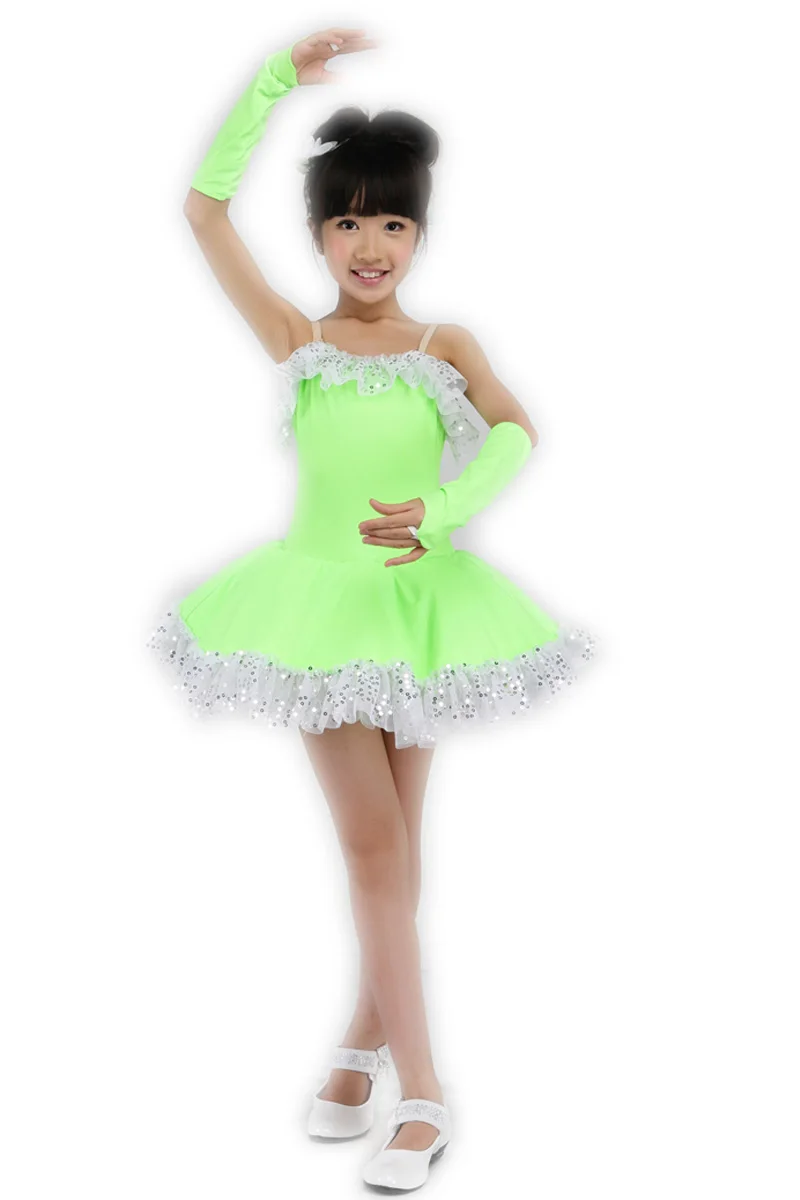 Балетная пачка, зеленое платье для девочек, женские танцевальные костюмы для взрослых, танцевальная одежда для детей, Infantil Polyes