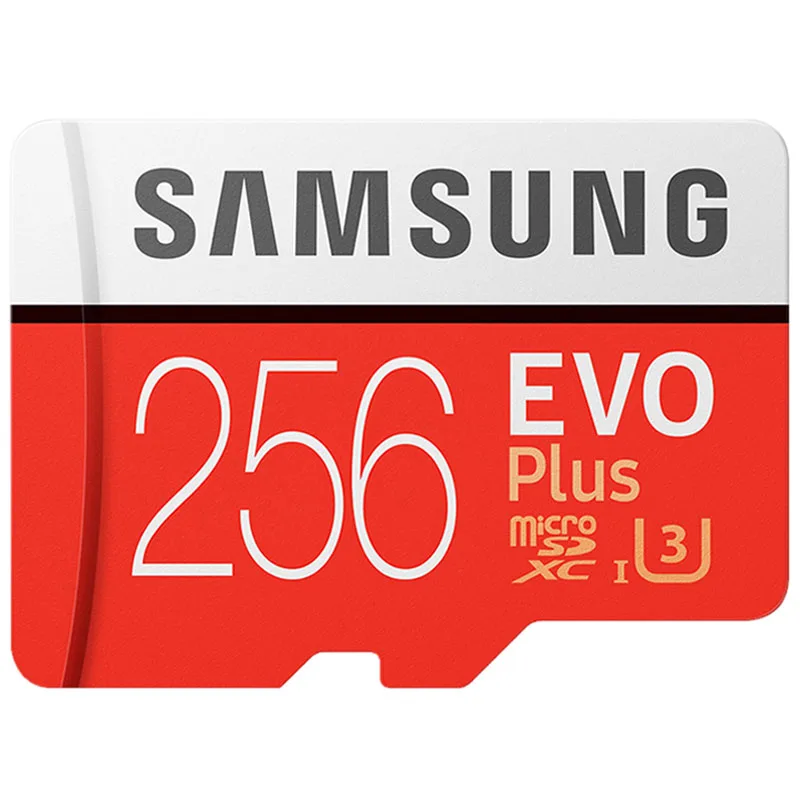 Карта памяти SAMSUNG EVO Plus, 4K Ultra HD, Micro SD, 256 ГБ, 128 ГБ, 64 ГБ, класс 10, MicroSD карта C10, UHS-I, флеш-карта MicroSD - Емкость: 256GB U3 R100MBs