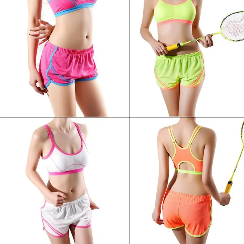 Женские спортивные шорты для бега, для девушек, для фитнеса, одноцветные, для спортзала, короткие штаны, для тренировок, эластичные, спортивные, женские шорты, шорты для спорта, femme