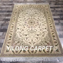 Yilong 4'x6' ручной работы в турецком стиле Роскошный Домашний уголок шерстяной шелковый ковер Турецкая Шерсть ковер(WY2091S4x6