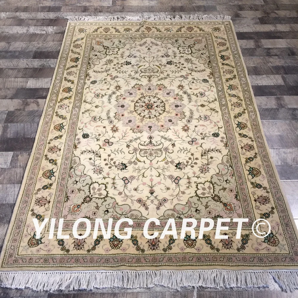Yilong 4 'x 6' ручной вязки турецкий стиль Роскошный домашний шерстяной Шелковый