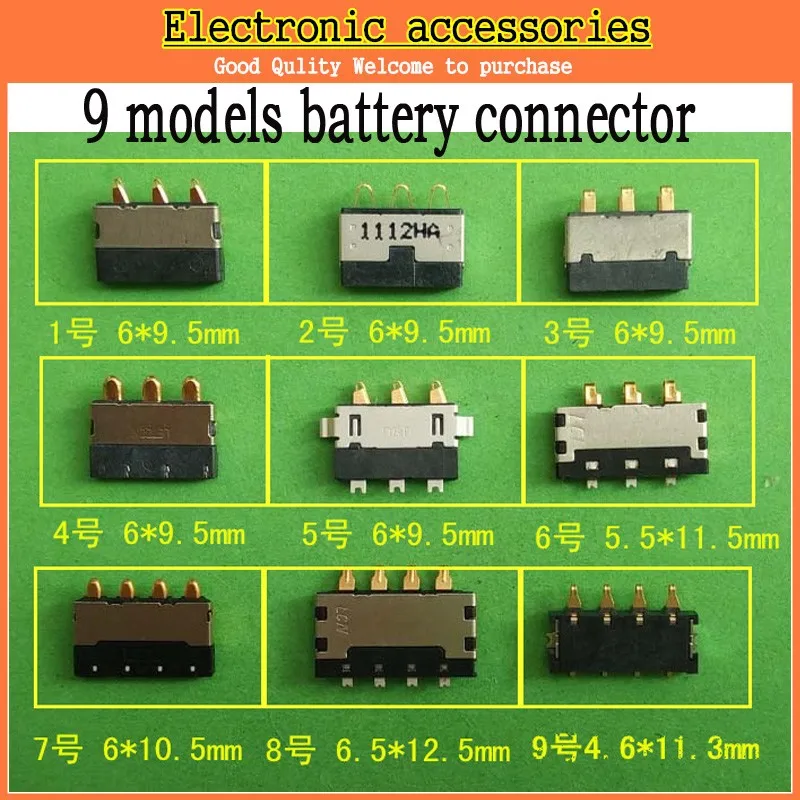 Original new 9 Models 180pcs battery holder 3Pin 4Pin ,battery