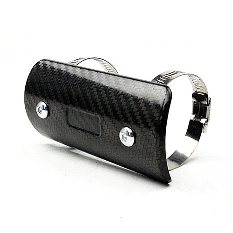 

TKOSM Motorcycle Exhaust Muffler Cover Carbon Fiber Color Protector Heat Shield Cover Guard TMAX530 CB400 CBR300 Z250 Z750