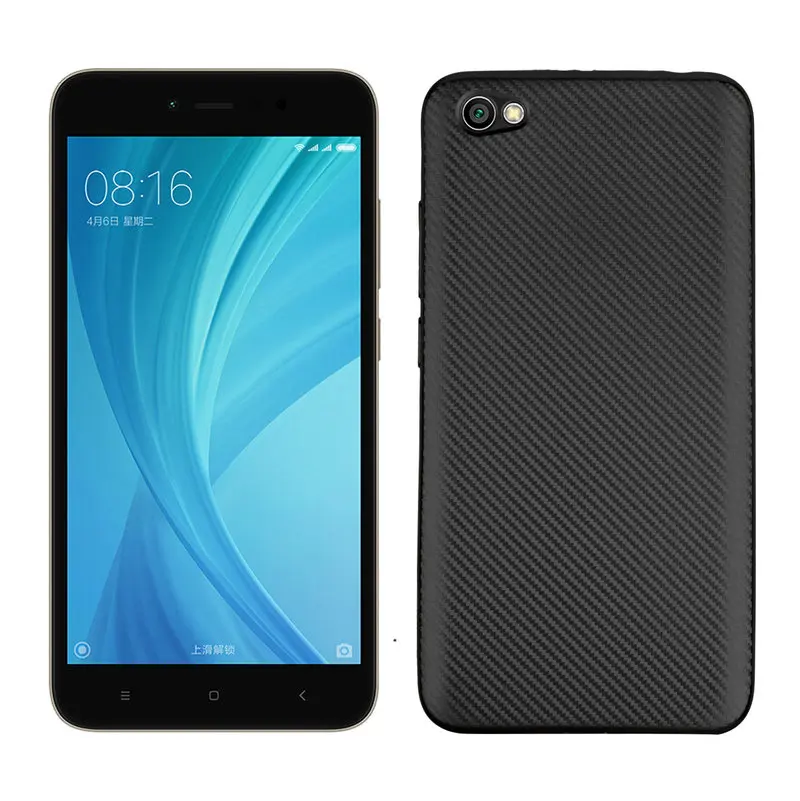 Для Xiaomi Redmi Примечание 5A (2G RAM/16G) Классический чехол из углеродного волокна ТПУ