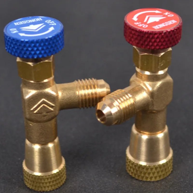 

R410A R22 R407C refrigerant tool retention control valve,Air conditioning charging valve