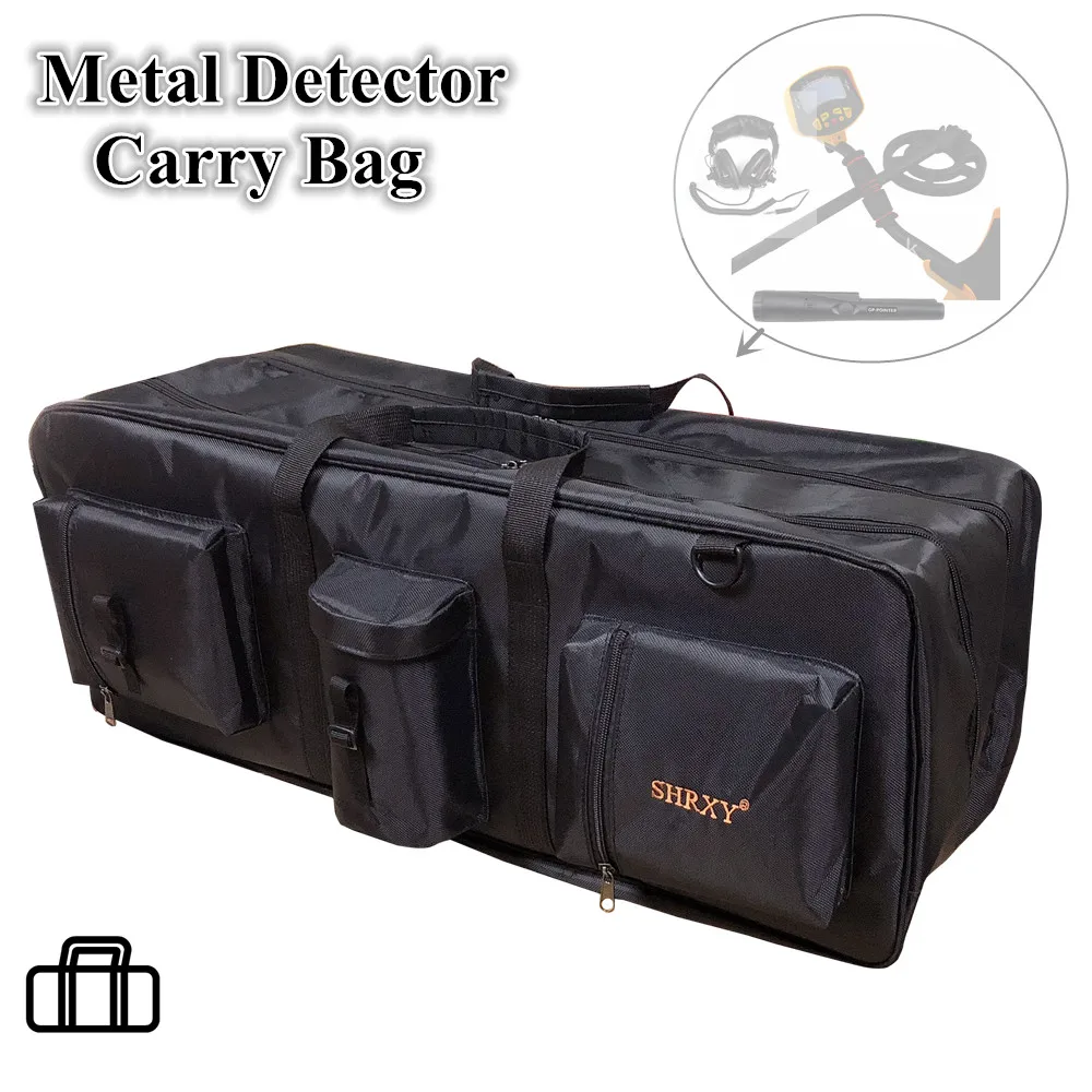 

Outdoor Advanture Big Capacity Metal Detectors Bag for Carrying Shovels Underground Metal Dtector Tool Organizer Bag