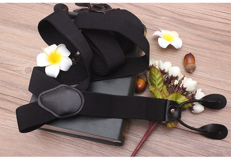 Подтяжки кожаные мужские регулируемые|button braces|mens suspendersmens suspenders fashion |