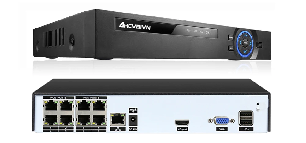 AHCVBIVN 8CH 5MP POE NVR система видеонаблюдения ночного видения Plug and Play комплект видеонаблюдения Открытый водонепроницаемый ночного видения Xmeye приложение