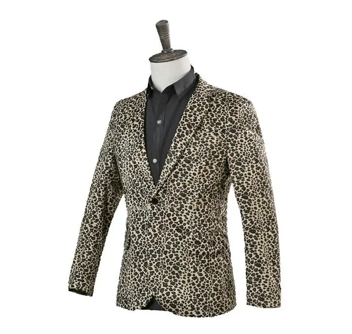 US $47.56 18% OFF|Singer star style dance stage clothing jackets men Leopard print suits fashion coat costume blazers mens formal dress yellow|Suits| US $47.56 18% OFF|Singer star style dance stage clothing jackets men Leopard print suits fashion coat costume blazers mens formal dress yellow|Suits|