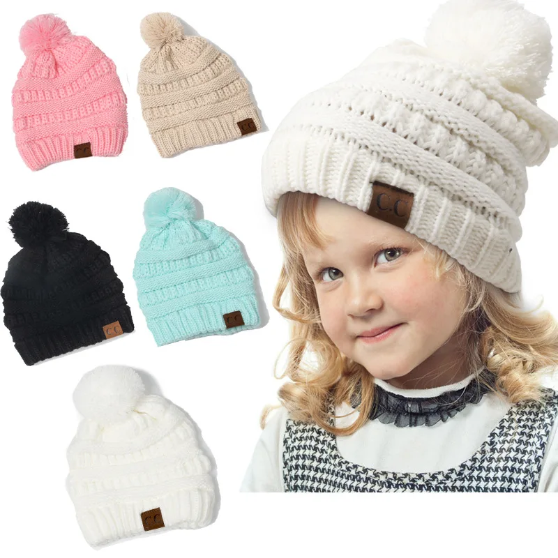 toddler girl pom pom hat