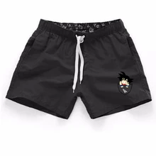 Повседневные летние мужские шорты аниме Dragon Ball короткие шортики для пляжа мужские унисекс свободные шорты