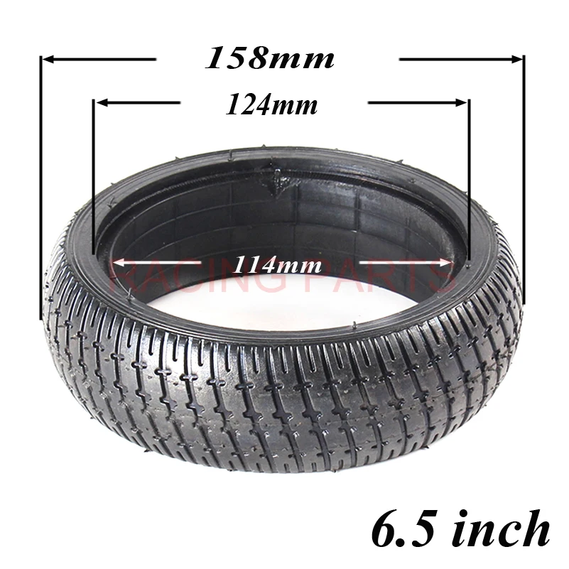 

Motorbike 6.5 Inch Solid Tyre Tire for Mini Smart Self Balancing Scooter 6.5" Hoverboard Unicycle Scooter Airless Tire