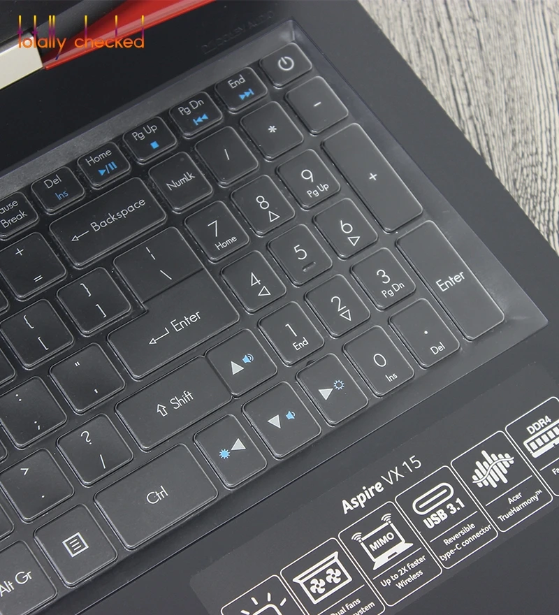 

Laptop Protector Skin Keyboard Cover For Acer Predator Helios 300 An515-51 An515 51 An515-51-584H/50Mk/787J/526F 15.6 Inch
