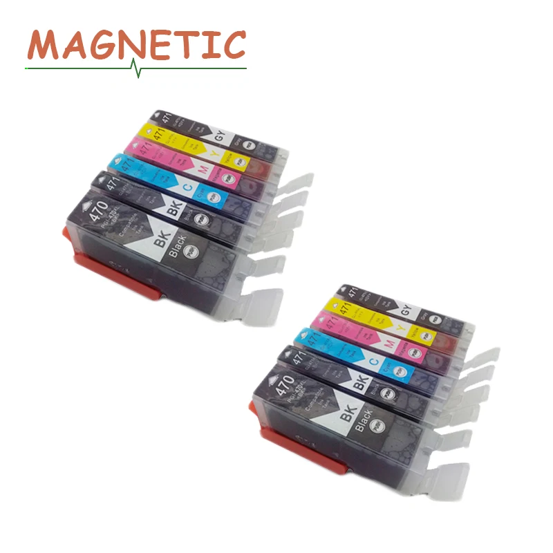 Картридж 12X для принтера canon PGI470 CLI471 PIXMA MG5740 MG6840 MG7740 pgi 470 cli 471 | Компьютеры и офис