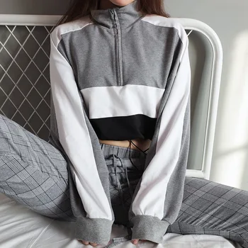 

2019 New Autumn Fashion Sexy Ladies Sweatershirt Hot Sale Women's Fashion Streetwear Matching Casual Hoodied Women's Jacket