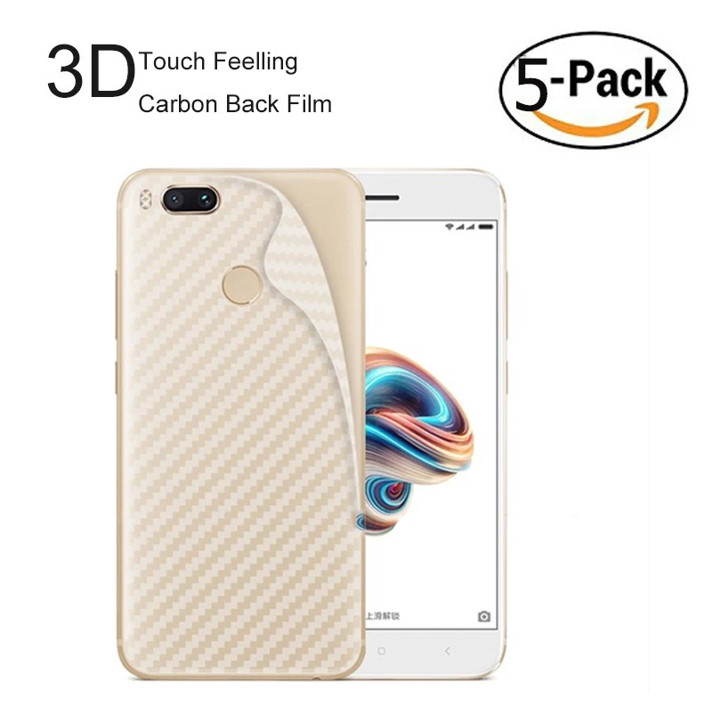 5 упаковок 3D задняя пленка из углеродного волокна для Xiaomi Redmi Note 2 3 4X4 Prime 3s 5A 6 6A
