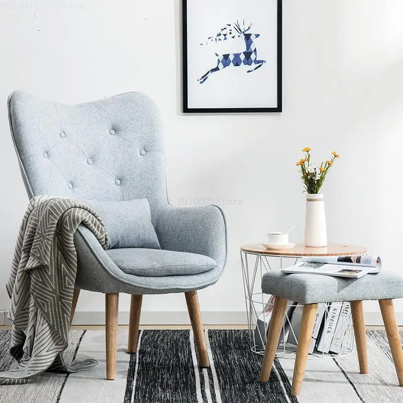 Скандинавский одноместный диван для гостиной, балкон, мини-стул, современный минималистичный диван, индивидуальный стул для спальни
