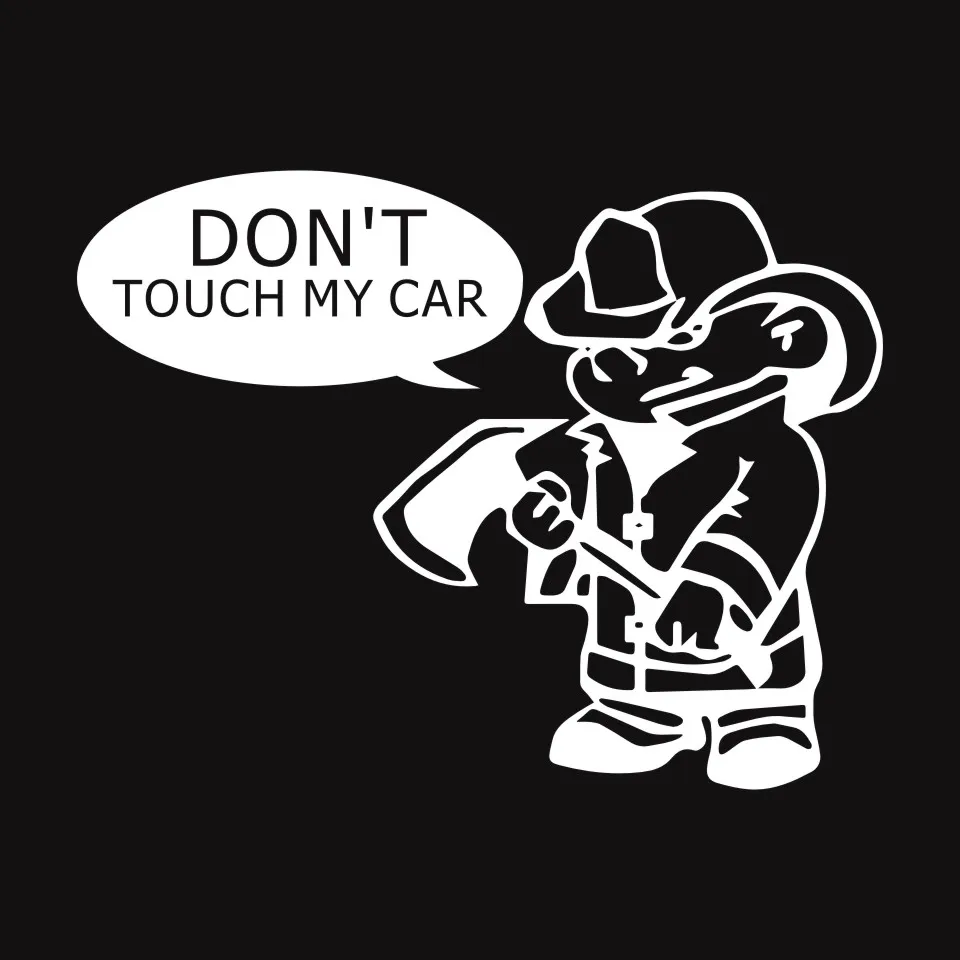 18.214 Don't Touch My Car Sticker Slammed Funny Decals Motorcycle Car Styling Accessories (6)