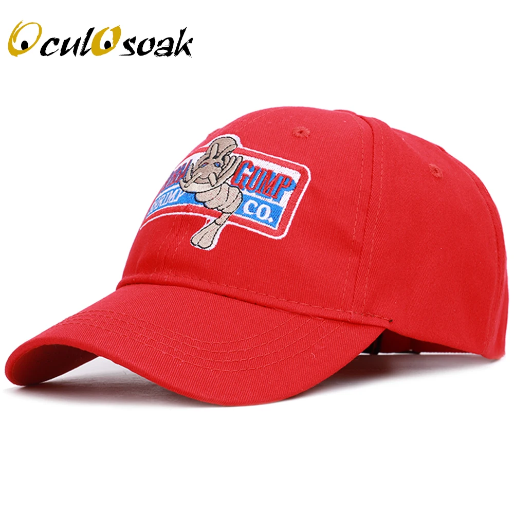 

Trend Retro Baseball cap Embroidered Summer Hat Men Women Sport Snapback Forrest Gump Costume Bone 2019