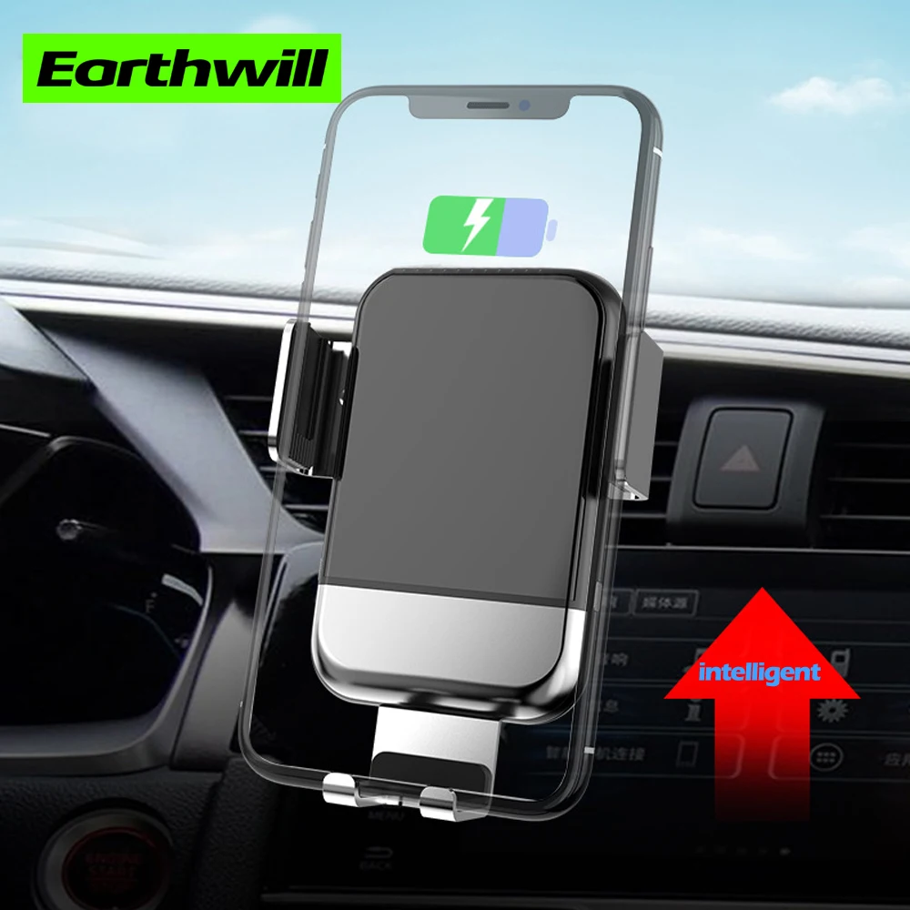 

Mobile phone wireless charging bracket automatic telescopic automatic induction car phone holder Fast charging stands tripod
