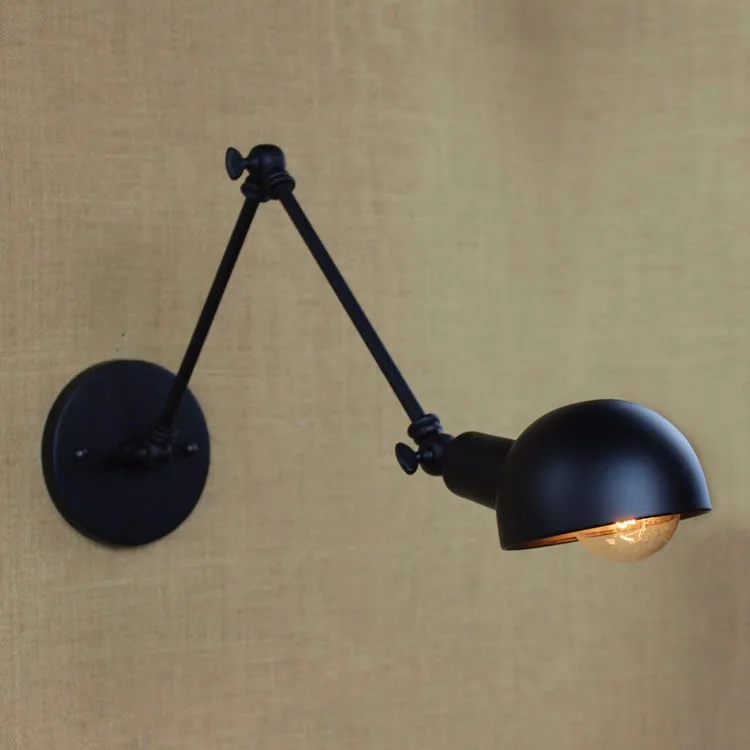 E27 Base Retro Loft Industrial LED Vintage Wall Lamp light Wall Sconce Adjustable Handle Metal Rustic Loft Light Sconce Fixtures (11)
