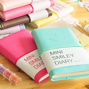 Paper Colorful Mini Smile Planners Kawaii Journal Diary Notebook Portable Memory Book Office & School Supplies Promotion Gift
