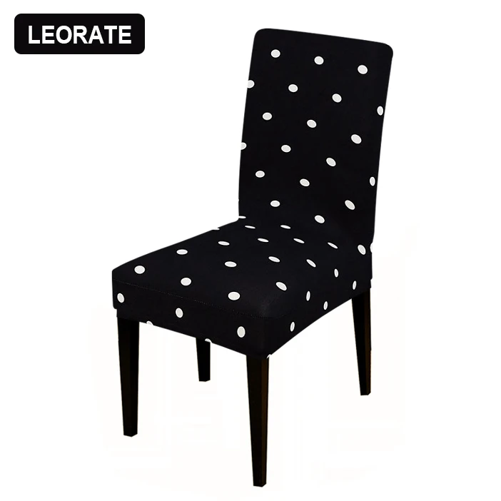 1 Piece Black Color Chair Cover Slipcovers Stretch Removable Dining Seat Chair Covers Hotel Banquet Restaurant